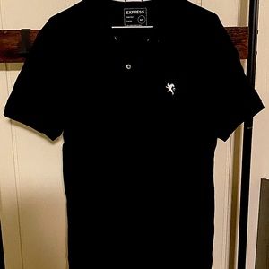 Express Polo T-shirt, Black, Medium